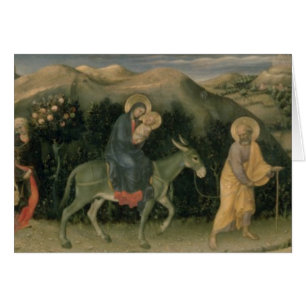 Cartão Adoração do Altarpiece dos Magi