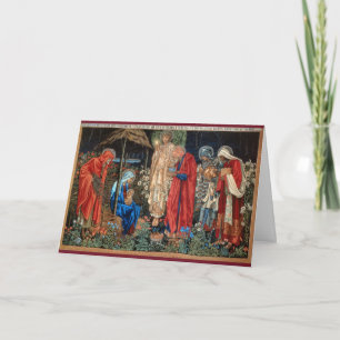 Cartão Adoração do Magi ao Nascimento do Cristo
