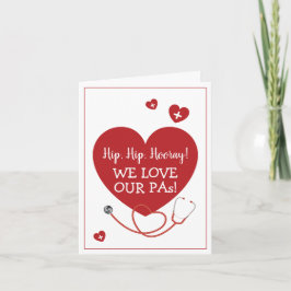 Cartão Adoramos o Assistente Médico de Nossas APs