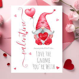 Cartão Adorável Amor de São Valentim O Gnomo que Você Est
