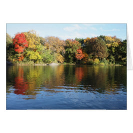 Cartão Adorável Cena de outono