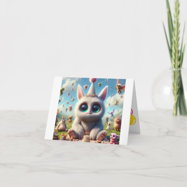 Cartão Adorável Criatura, Noite Desejo (Frente)