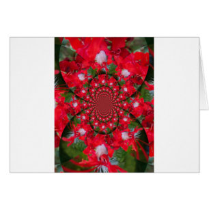 Cartão Adorável Crimson Alienígena