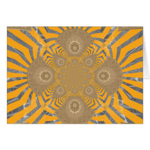 Cartão Adorável Edgy incrível padrão simétrico design