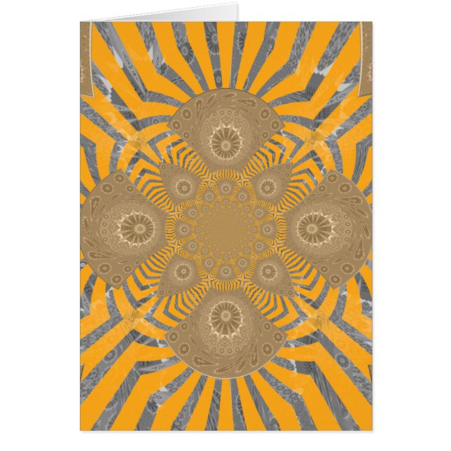 Cartão Adorável Edgy incrível padrão simétrico design (Frente)