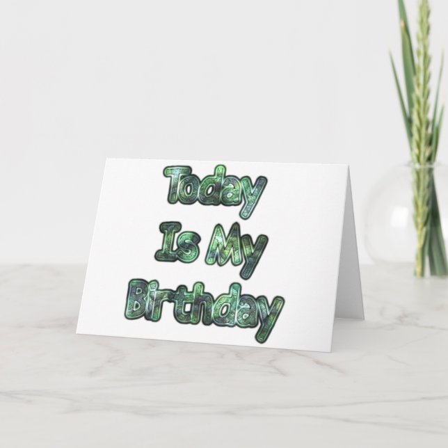 Cartão Adorável hoje é meu aniversário Hakuna Matata.png (Frente)