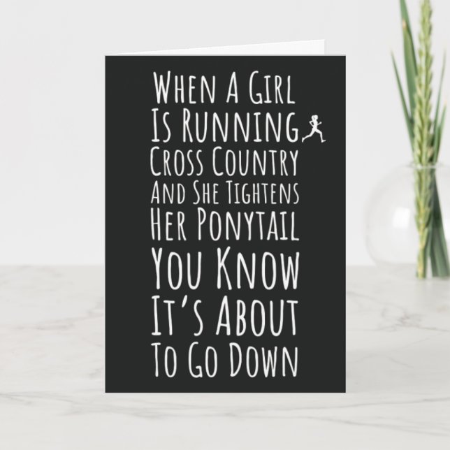 Cartão Adornos de corrida de cross country Equipe esporti (Frente)