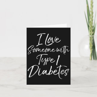 Cartão Adoro Alguém Com Sensibilização Para A Diabetes Ti