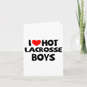 Cartão Adoro Hot Lacrosse Boys Engraçados