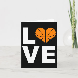 Cartão Adoro Presente de Jogador de Esportes de Basquete