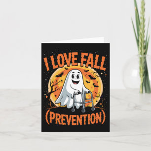 Cartão Adoro Prevenção a Queda Terapia Física Halloween
