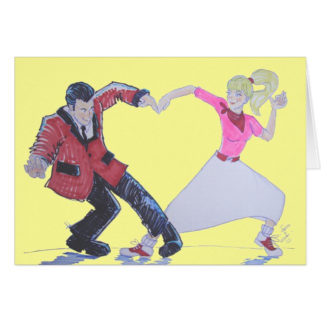 Cartão Adoro Rock and Roll! (Frente Horizontal)