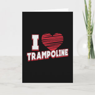 Cartão Adoro Trampoline Jumper Jump Gymnlining