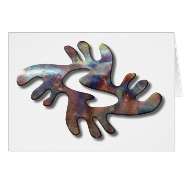 Cartão Adrinka-peace-cobre (Frente Horizontal)