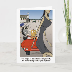 Cartão Adúltero no seu coração.