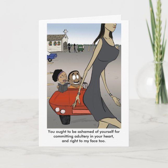 Cartão Adultery no seu coração (Frente)