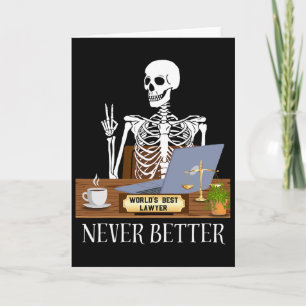 Cartão Advogado Engraçado Halloween 
