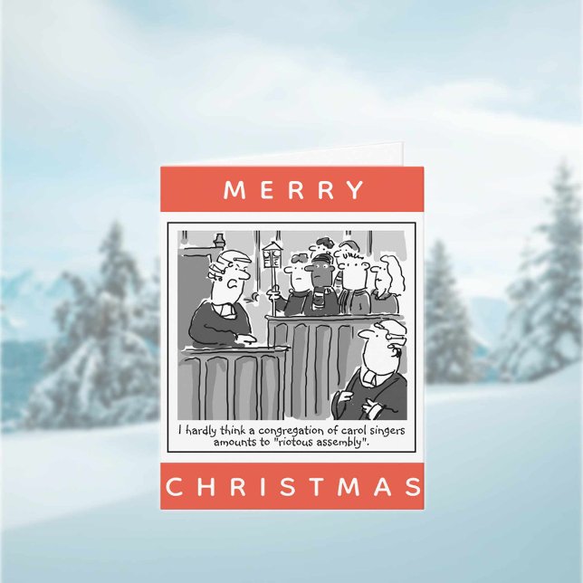 Cartão Advogados Legais E um Boneco de Neve Feliz Natal (Criador carregado)