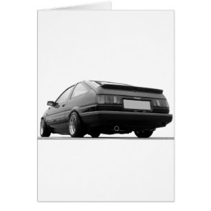 Cartão AE86 Preto e Branco