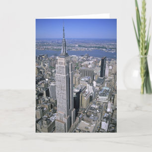 Cartão Aerial view of the Empire State Building and