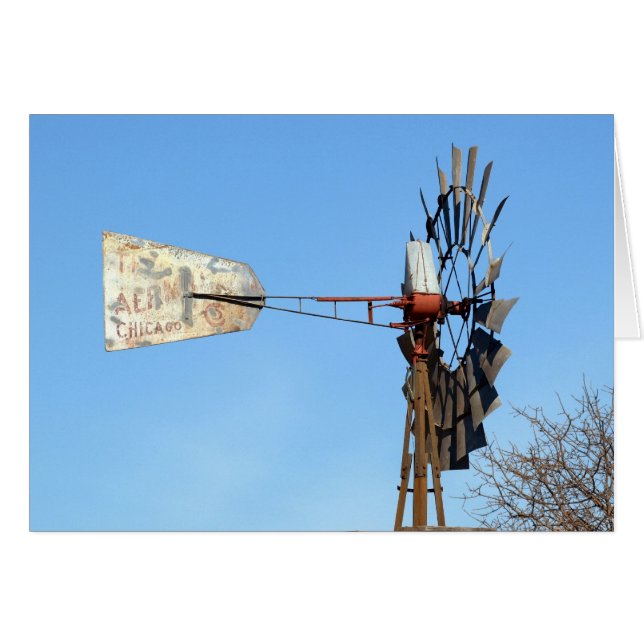Cartão AerMotor Windmill (Frente Horizontal)