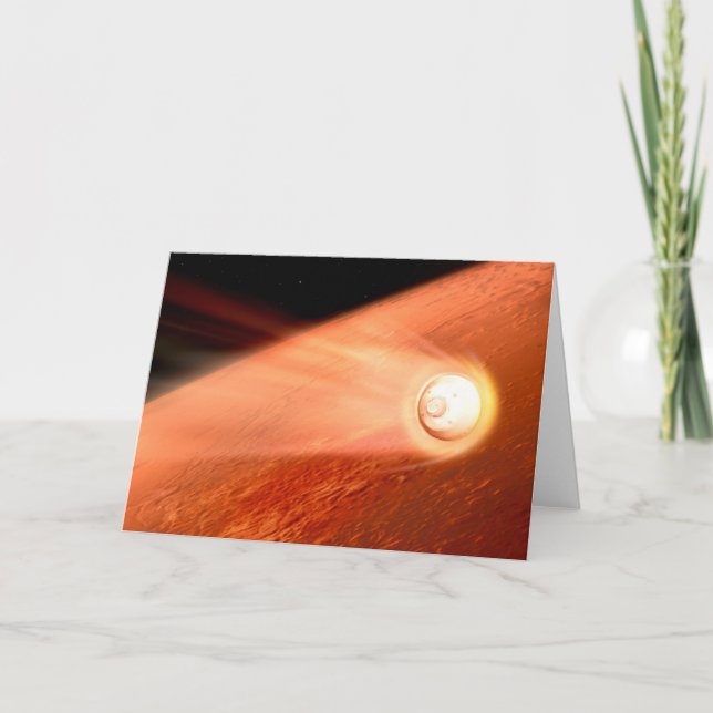 Cartão Aeródromo Com Perseverança Descendente Da Superfíc (Frente)