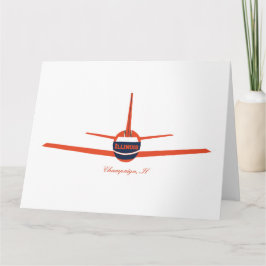 Cartão Aeroporto de avião IL Champaign Illinois