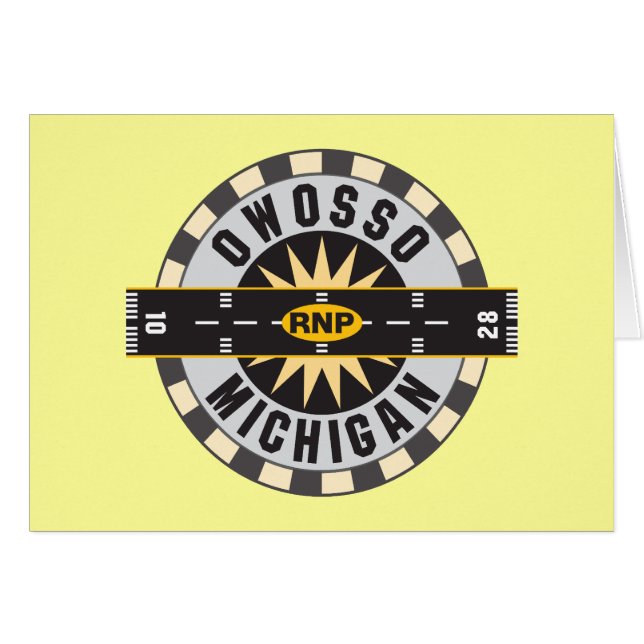 Cartão Aeroporto de Owosso, MI RNP (Frente Horizontal)