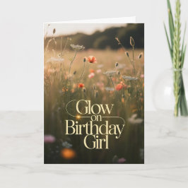 Cartão Aesthetic Sun Drenched Golden Hour Botanical