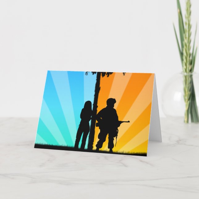 Cartão Afastadas, perto no coração (Frente)