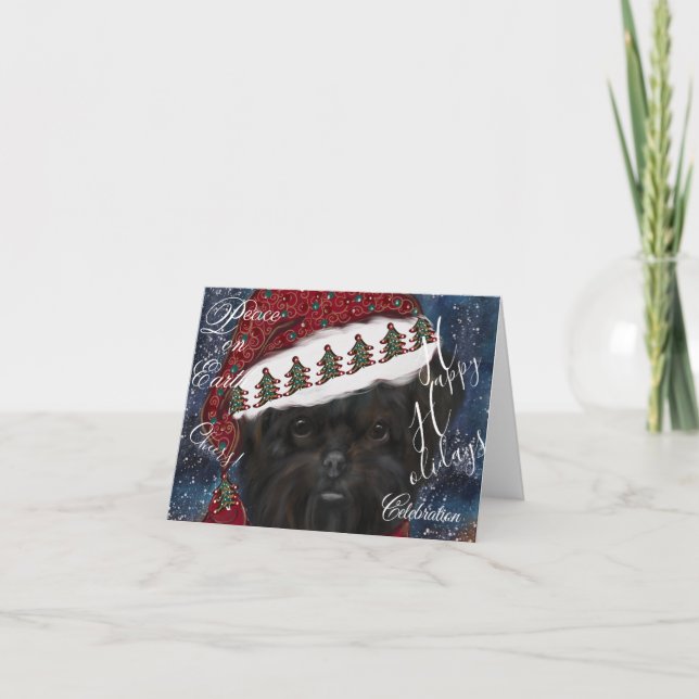 Cartão Affenpinscher  (Frente)