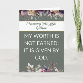 Cartão Affirmation card mental wellness for her - Joy