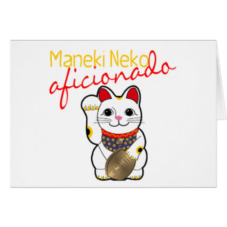 Cartão Aficionado de Maneki Neko