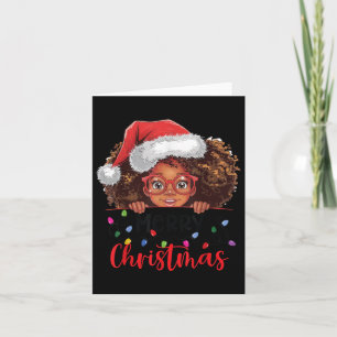 Cartão África Americana Feliz Natal África Mulher Negra