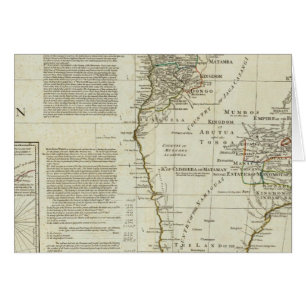 Cartão África, com todos os seus estados, reinos