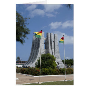 Cartão África, Gana, Acra. Mausoléu de Nkrumah, final 3