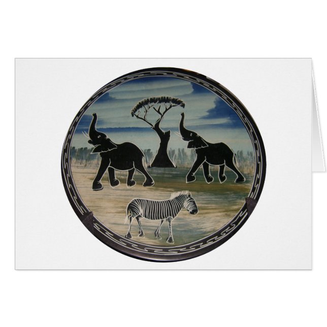 Cartão África Quênia Lindo e Legítima Vida Selvagem (Frente Horizontal)