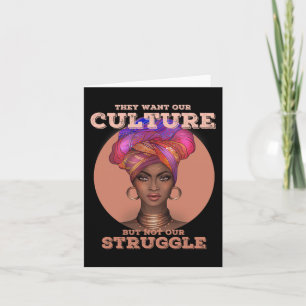 Cartão África: T para Mulheres História Negra Cultura