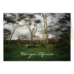 Cartão África Terra selvagem do Quénia