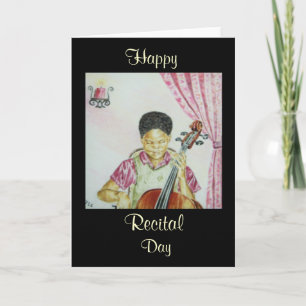 Cartão African American Recital Day Greeting Card