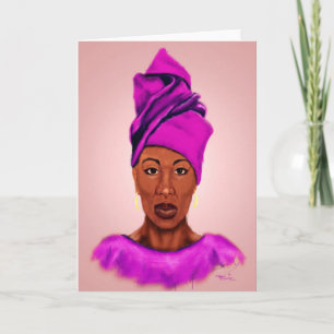 Cartão African Queen greeting card