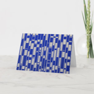 Cartão African Textile Inspired Abstract - V2