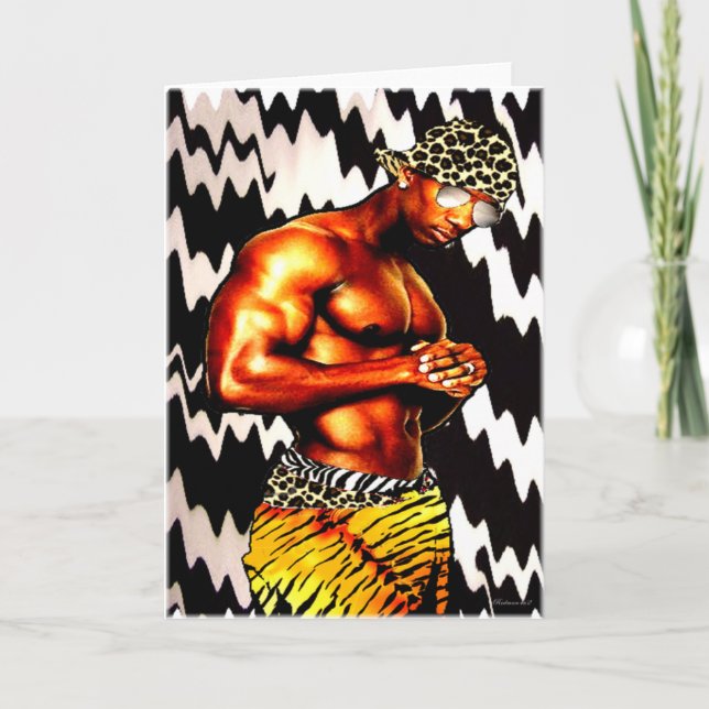 Cartão Africano Hip Hop (Frente)