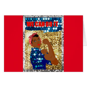 Cartão africano rosie o riveteiro