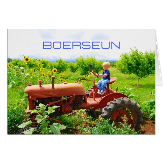 Cartão #AfrikaansIsLekker - Boerseun (Frente Horizontal)