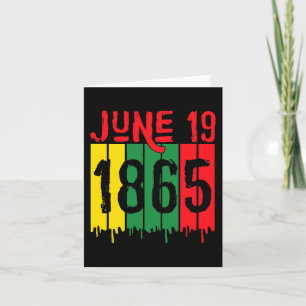 Cartão Afro-americano 19 de junho de 1865