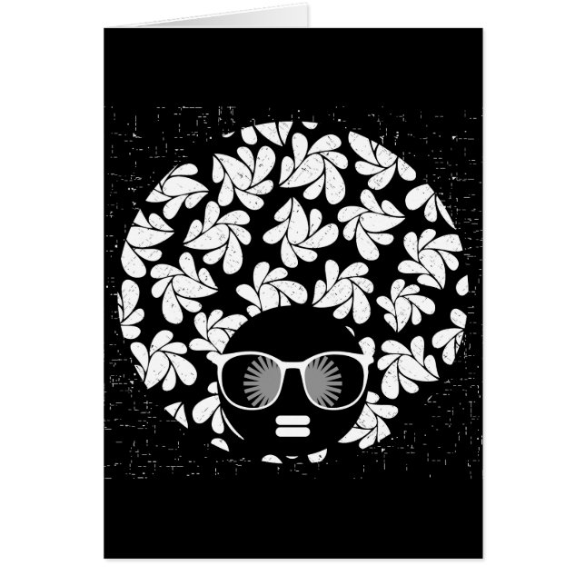 Cartão Afro Diva Preto e Branco (Frente)