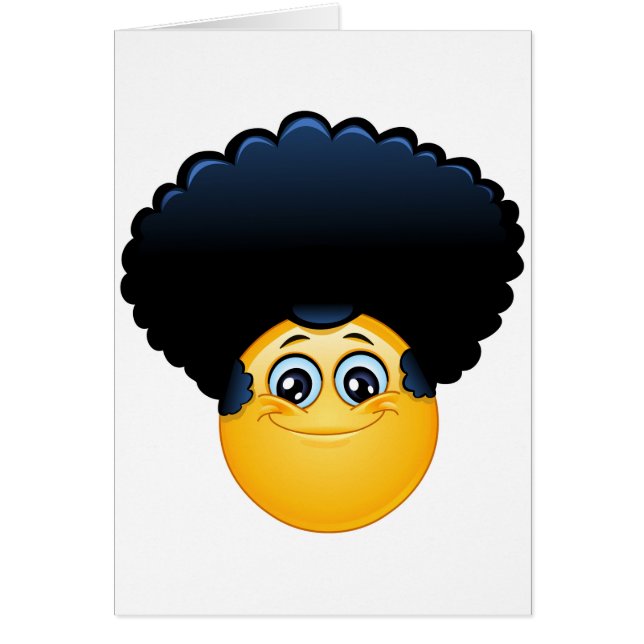 Cartão afro emoji (Frente)