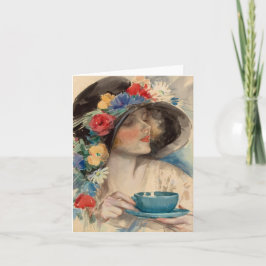 Cartão Afternoon Tea - Harrison Fisher