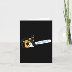 Cartão Afuera Chainsaw - Argentina Milei